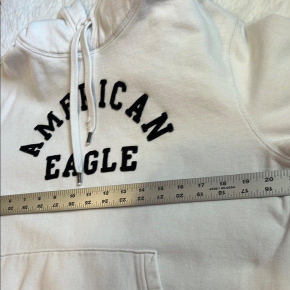 American Eagle Outfitters Men's White Hoodie - Picture 4 of 5